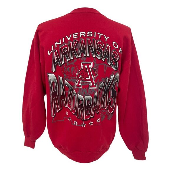 Vintage University of Arkansas Razorbacks Sweatshirt (M/L) - Picture 2 of 2